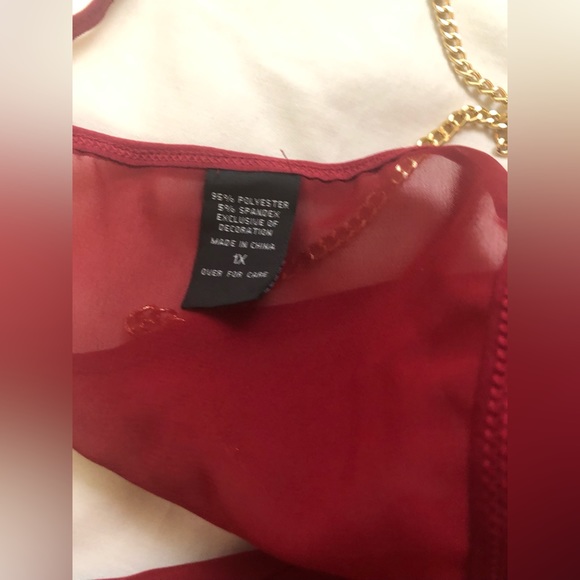 ASHLEY STEWART CHAIN LINGERIE SIZE: 1X - Picture 2 of 7